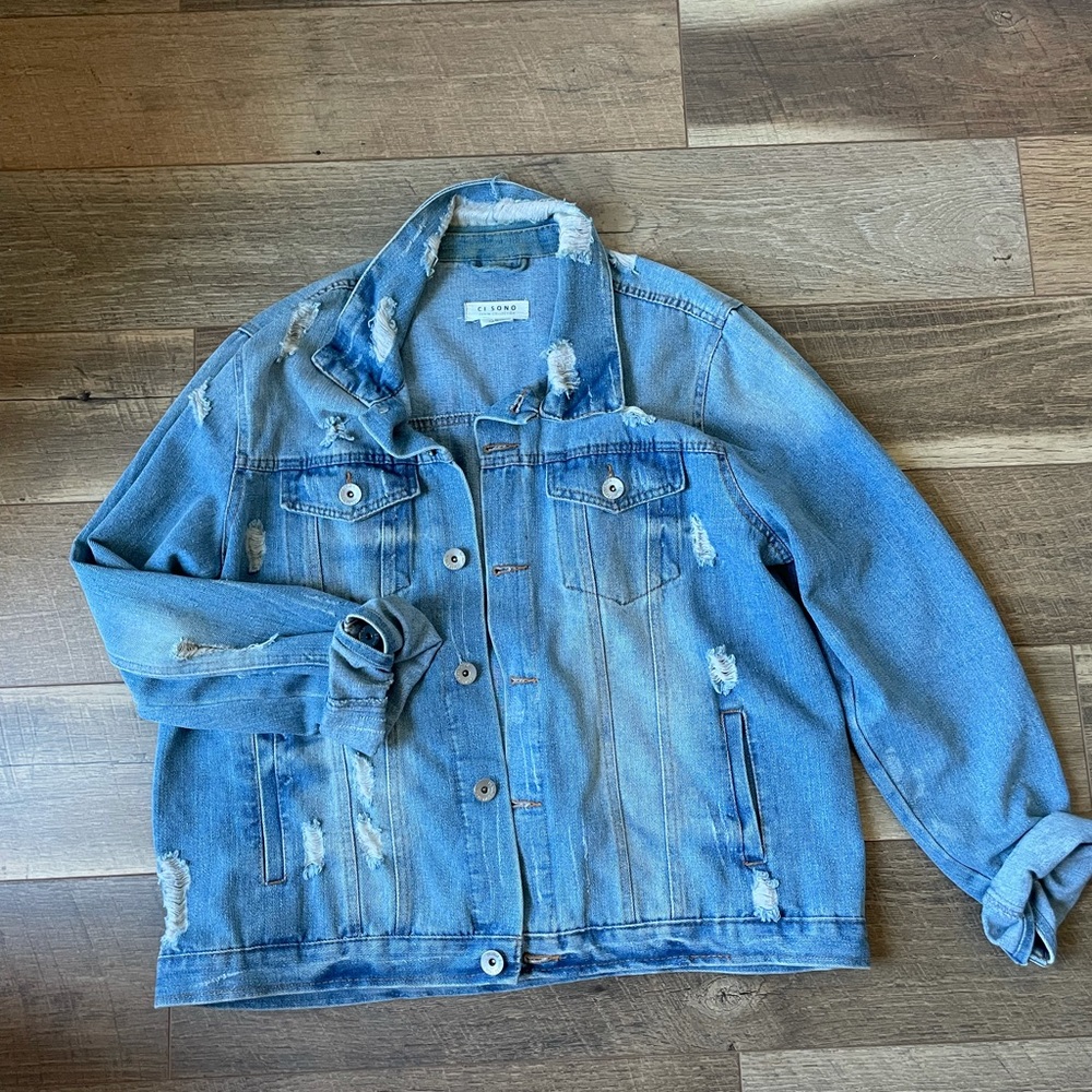 Distressed Denim Jacket